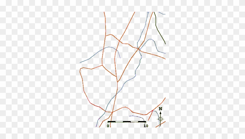 Roads And Rivers Around Beach Road - Beige #846969