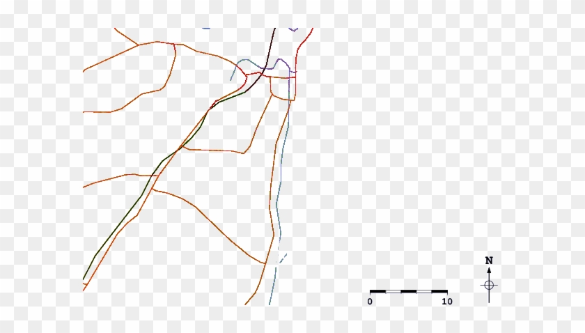 Roads And Rivers Around Akkarai Beach - Diagram #846971