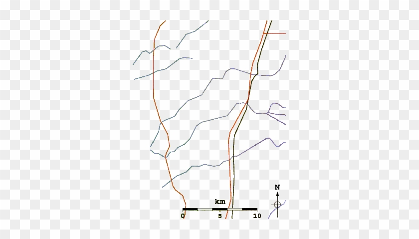Roads And Rivers Around Southwick Beach State Park - Map #846990