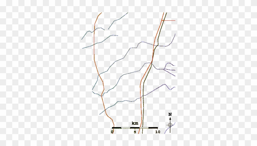 Roads And Rivers Around Southwick Beach State Park - Map #846990