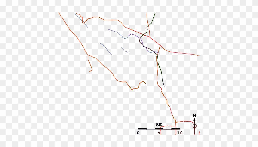 Roads And Rivers Around Stinson Beach - Diagram #846997