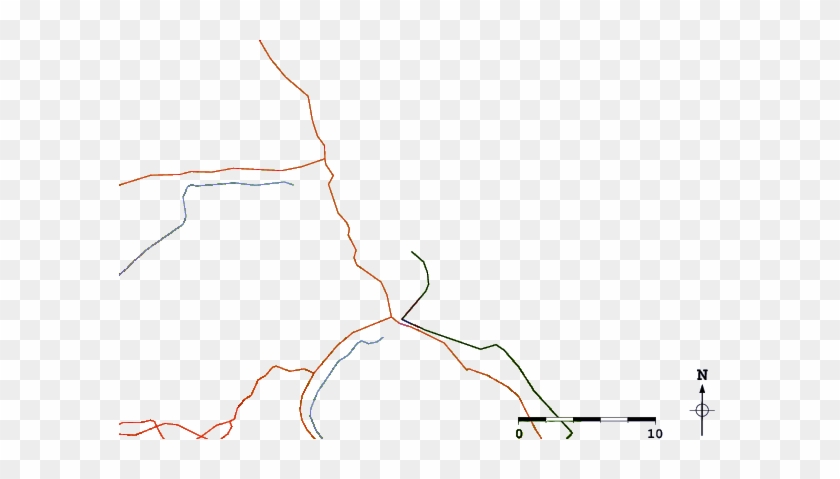 Roads And Rivers Around Gyongpo Beach - Diagram #847028