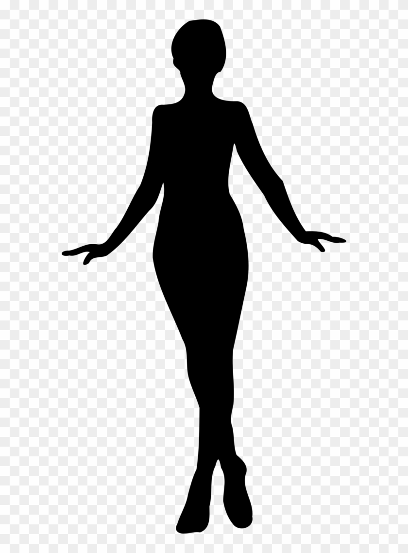 People Clipart Silhouette - Silhouette Plus Size Women #847049