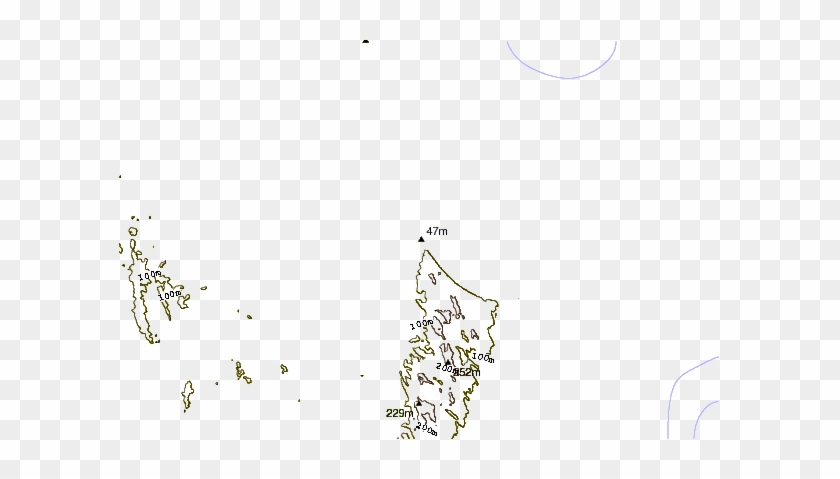 El Mapa Topográfico De Rainbow Beach Y Sus Alrededores - Drawing #847052