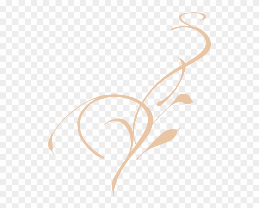 Swirl Tan Clip Art - Vine Clip Art #847079