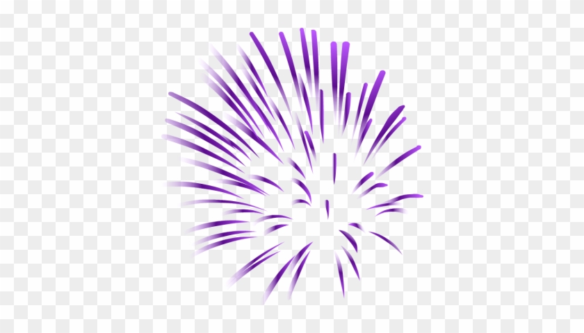 Fireworks Cliparts - Purple Firework Clipart #847150