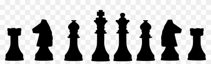 Chess Pieces Clip Art - Chess Pieces Lined Up #847193