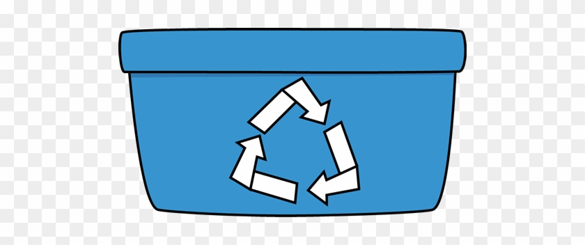 Blue Recycle Bin Clip Art - Taking Care Of The Environment Grade 1 #847242