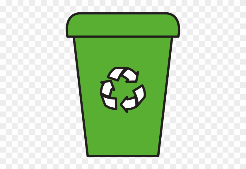 Recycle Bin Isolated Icon - Recycling Bin Cartono #847277
