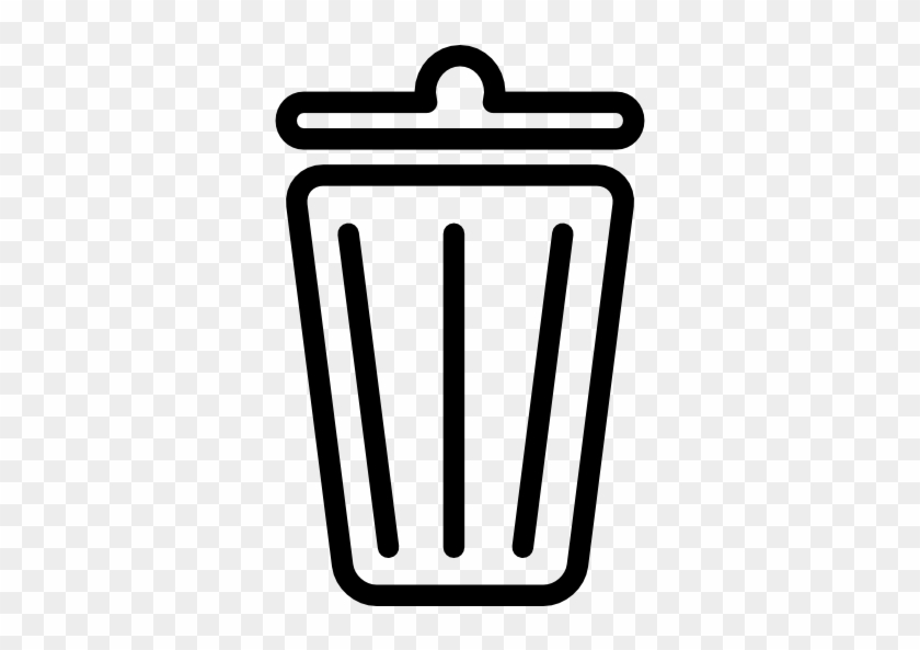 Recycle Bin Outline Free Icon - Recycle Bin Icon White Png #847423