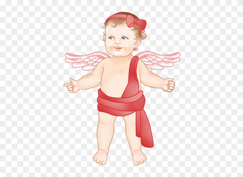 Red Baby Angel Clipart - Clip Art #847498