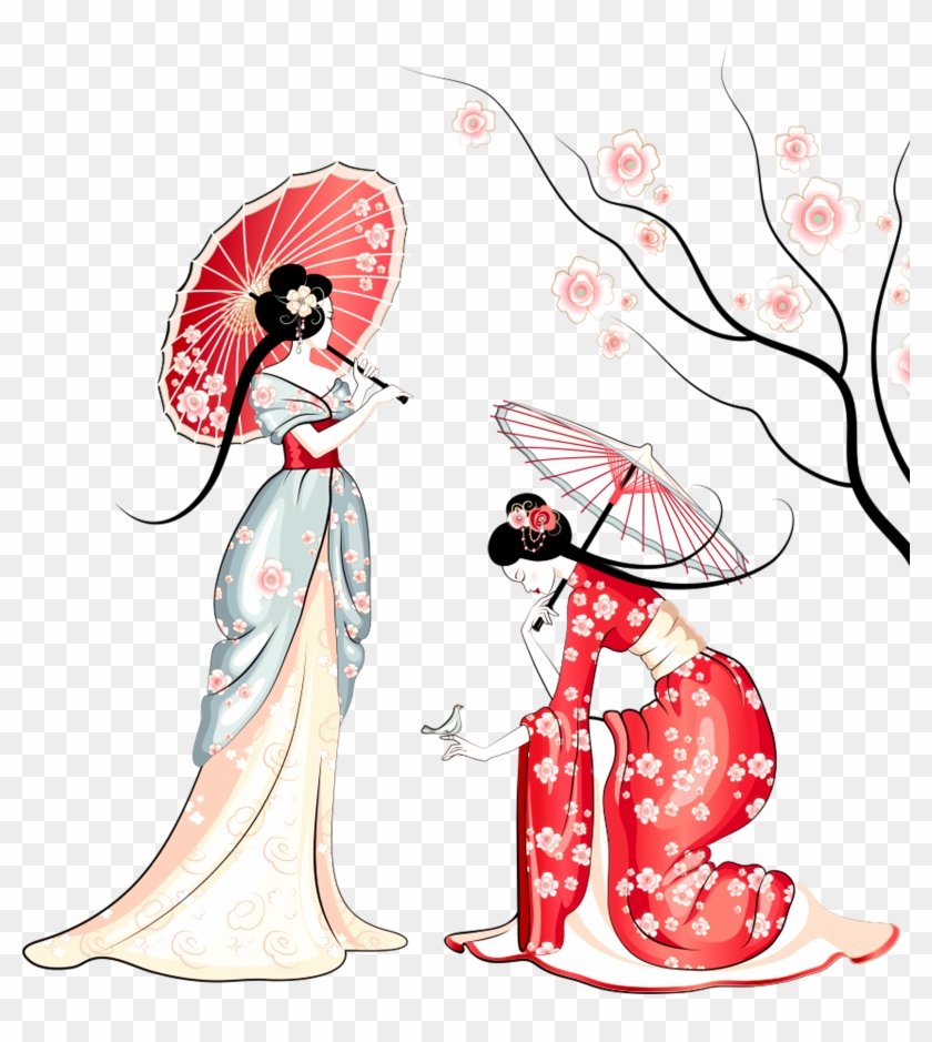 Japan National Cherry Blossom Festival Poster Advertising - Japanese Cherry Blossom Cartoon #847510