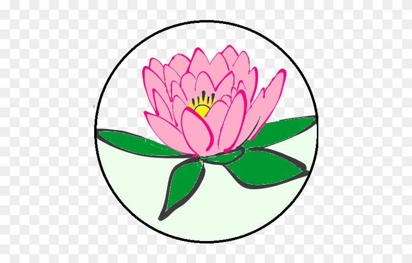 Water Lily Water Lily Water Lily Water Lily - Drawing Black And White Flower Clip Art #847524