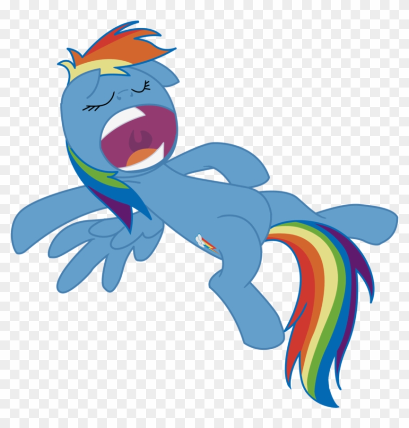 Rainbow Dash Sleeping By Doggyandi - Sleep Rainbow Dash #847545