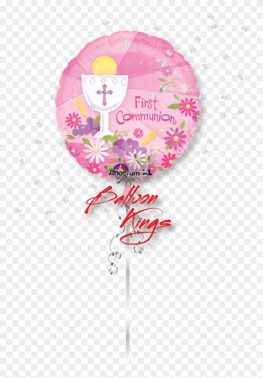 First Communion Chalice Girl - Anagram International First Communion Flat Balloon, #847636