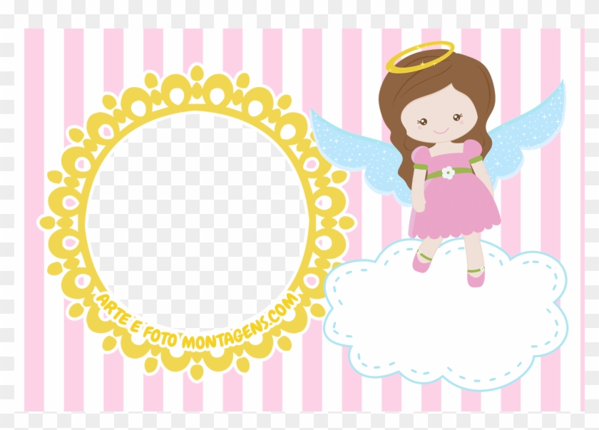 Searching, First Holy Communion, Christening, Cards, - Convite Batizado Menina Anjinha #847640