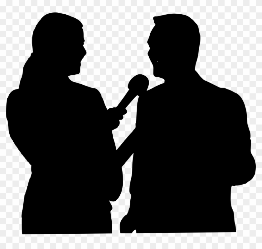 Silhouette, Business, Ceo, Company, Interview - Journalist Silhouette Png #847779