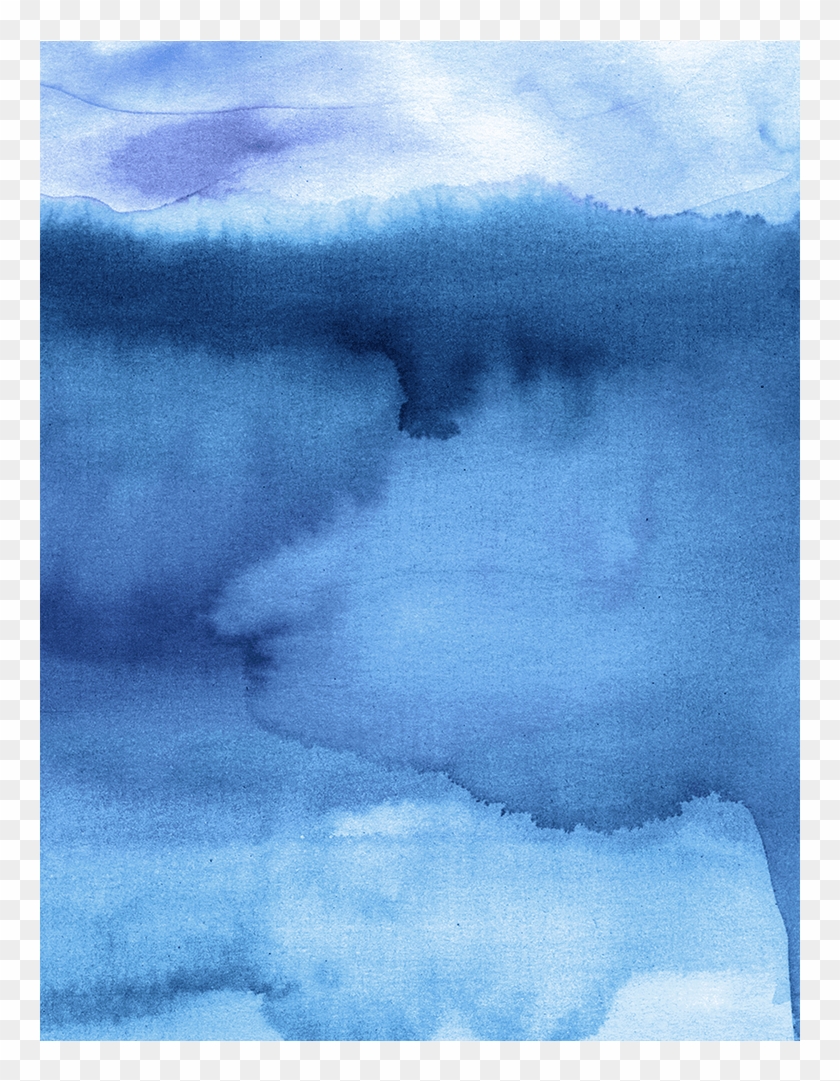 Frame Options - ' - Blues Watercolour Framed Abstract Print Size: Large, #847977