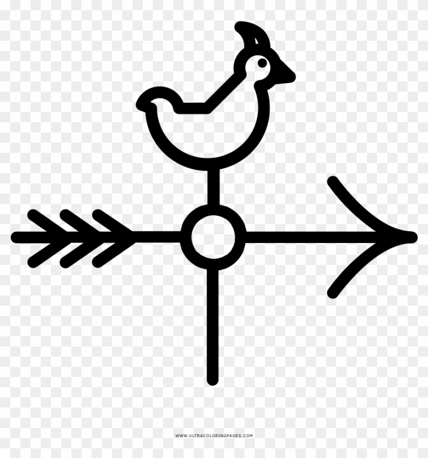 Weather Vane Coloring Page - Veleta Para Colorear #848020