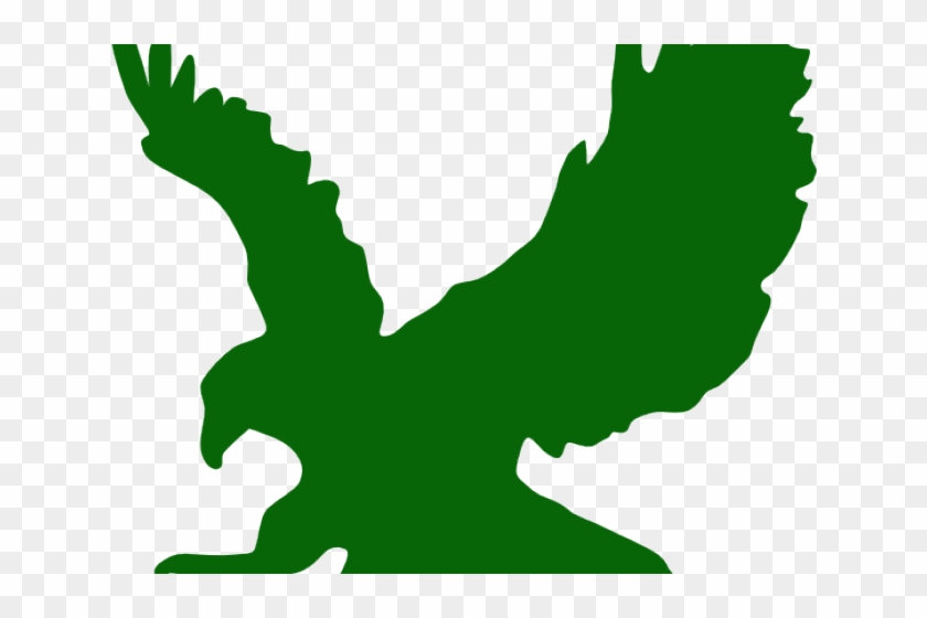 Green Eagle Cliparts - Silhouette Of An Eagle #848079
