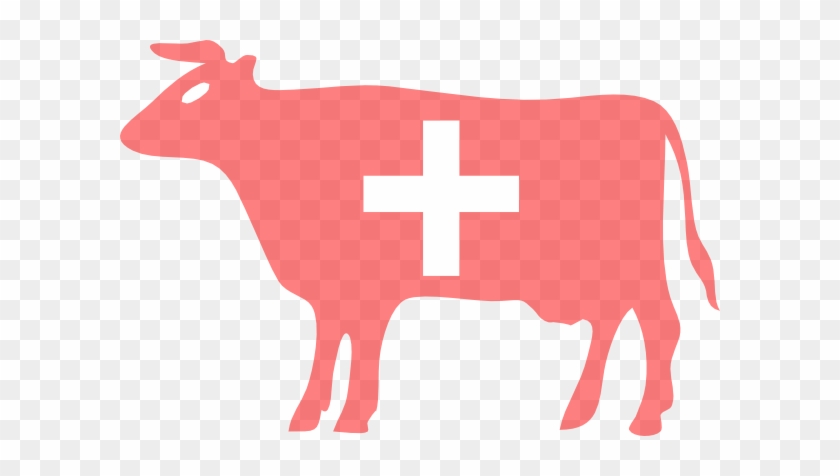 Switzerland Clipart Swiss Clipart - Cow Silhouette #848107