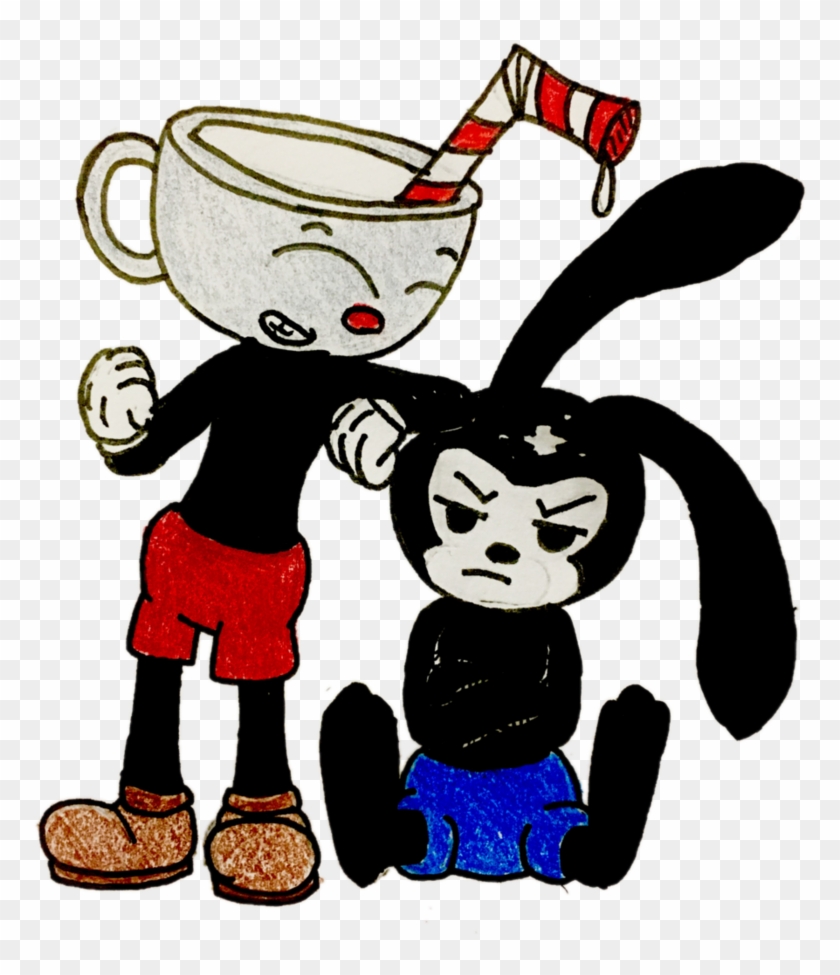 Cuphead And Oswald By Blackbeltkitten009 - Cartoon #848113