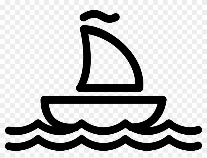 Sailboat Clipart Little Boat - Ship White And Black #848279