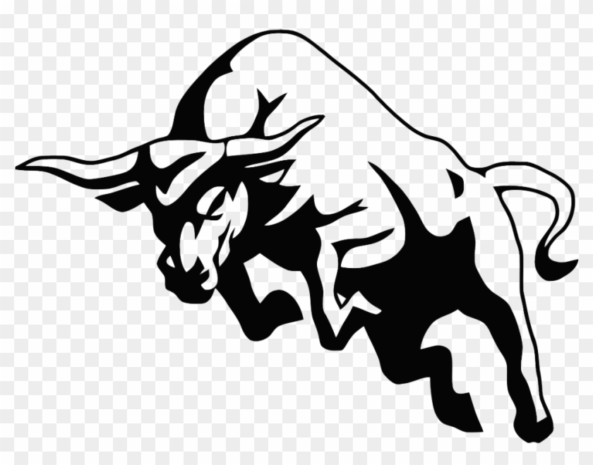 Ox Clipart Male Cow - Charging Bull Drawing #848303