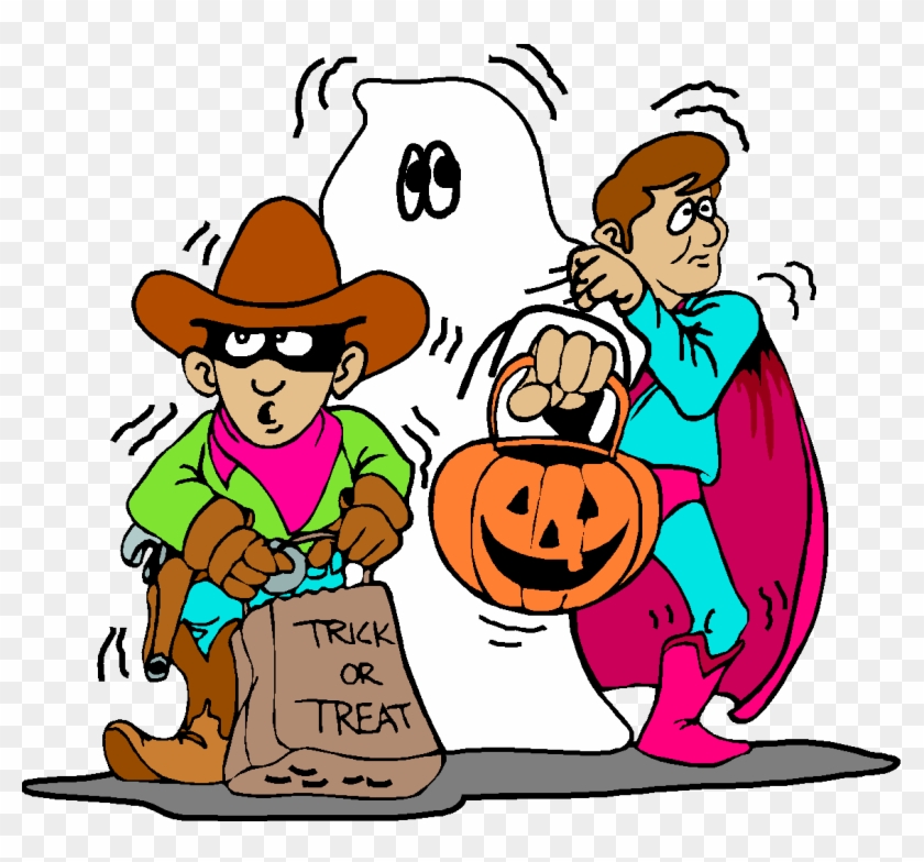 Delectable Halloween Parade Clip Art Medium Size - Trick Or Treaters Animation #848430