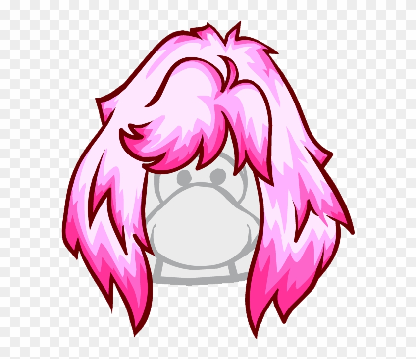 The Shock Wave - Club Penguin Pink Hair #848735