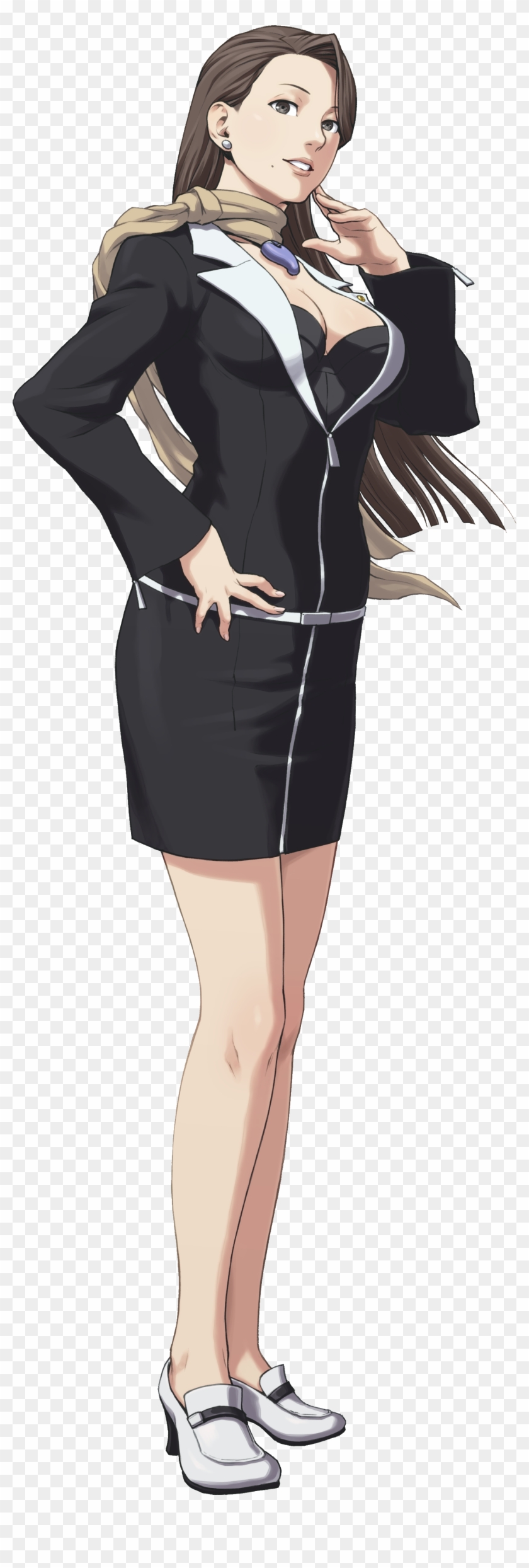 Full-body Illustration Phoenix Wright - Ace Attorney Trilogy Mia #848757