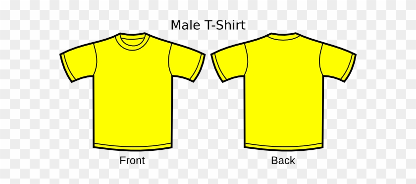 Yellow T Shirt Clip Art - V Neck Yellow Shirt #848785