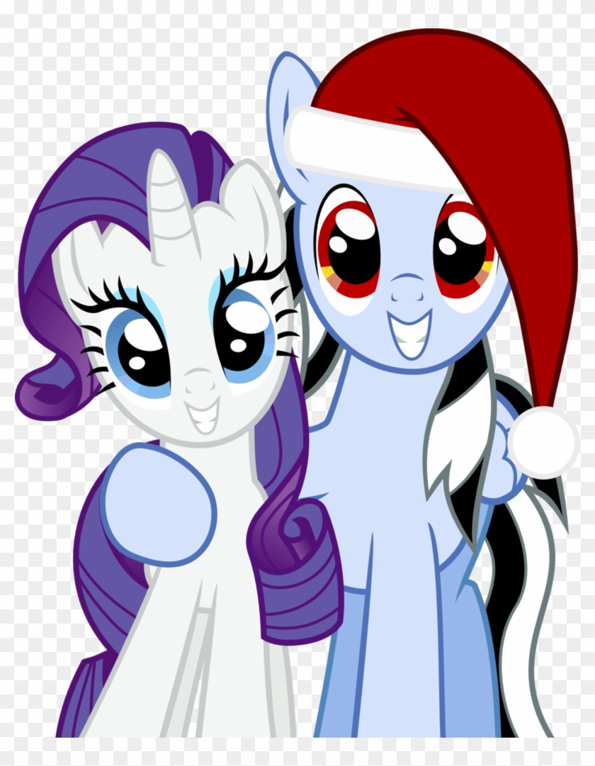 Beat Shock And Rarity Christmas Vector By Beatshock - Cartoon #848890