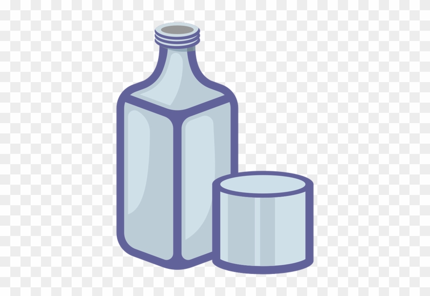 Bottle And Glass Vector Image - Vector Graphics #849039