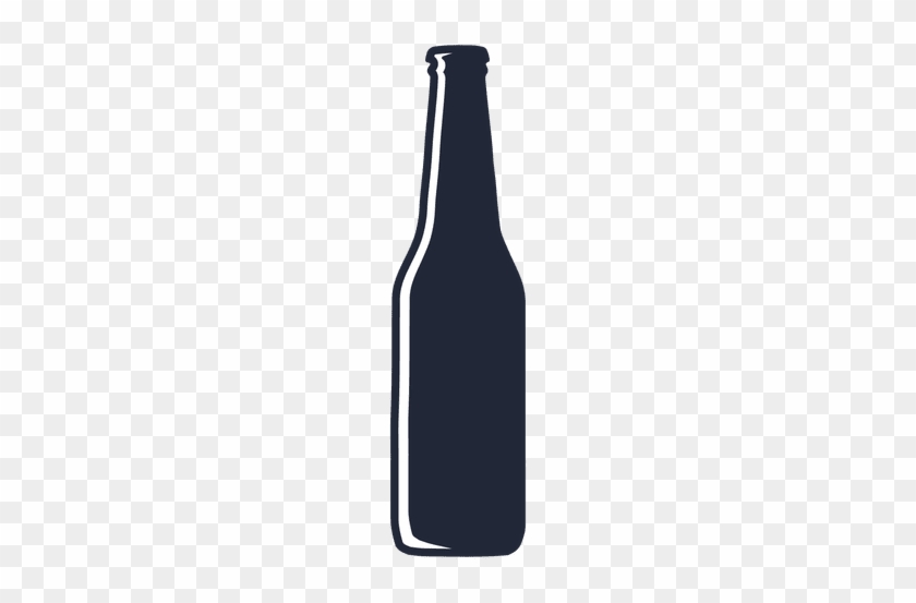 Longneck Beer Bottle Silhouette Transparent Png Svg - Glass Bottle #849104
