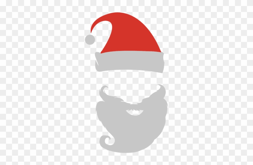 Santa Claus Hat And Beard - Santa Beard And Hat #849317