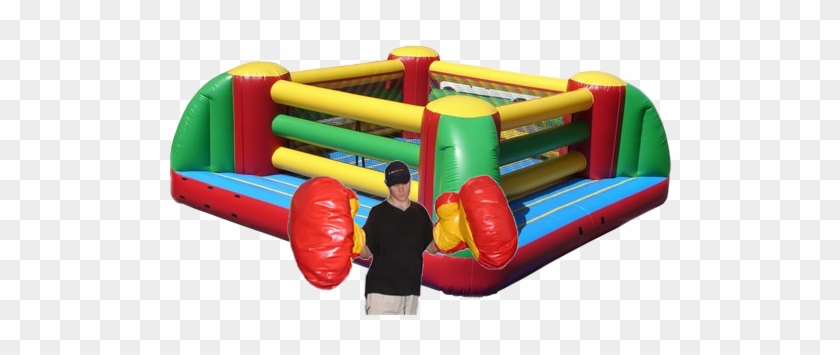 Inflatable Boxing Ring - Kidwise 24 X 24 Boxing Ring Bounce House (commercial #849355