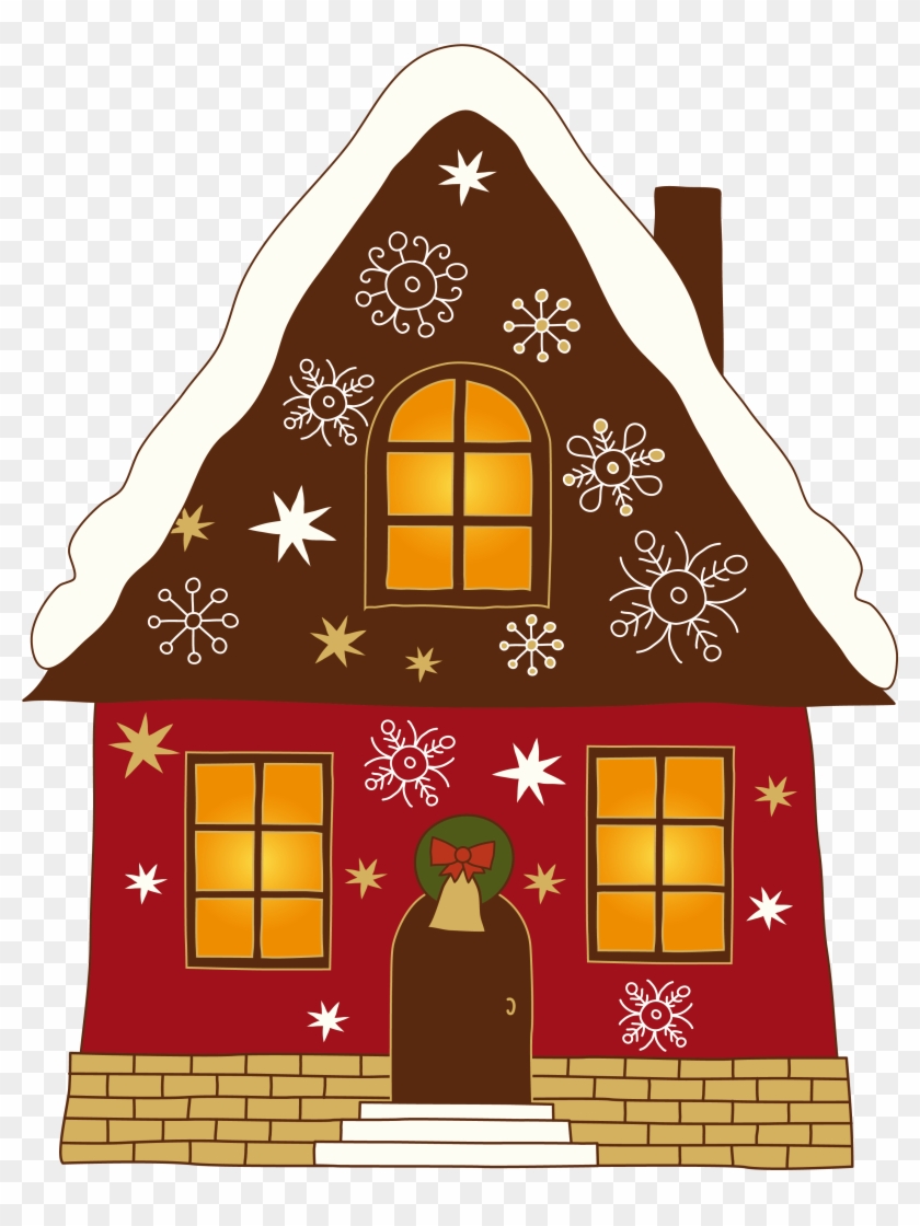 Inspiration Clip Art House Medium Size - Christmas House Clipart #849360