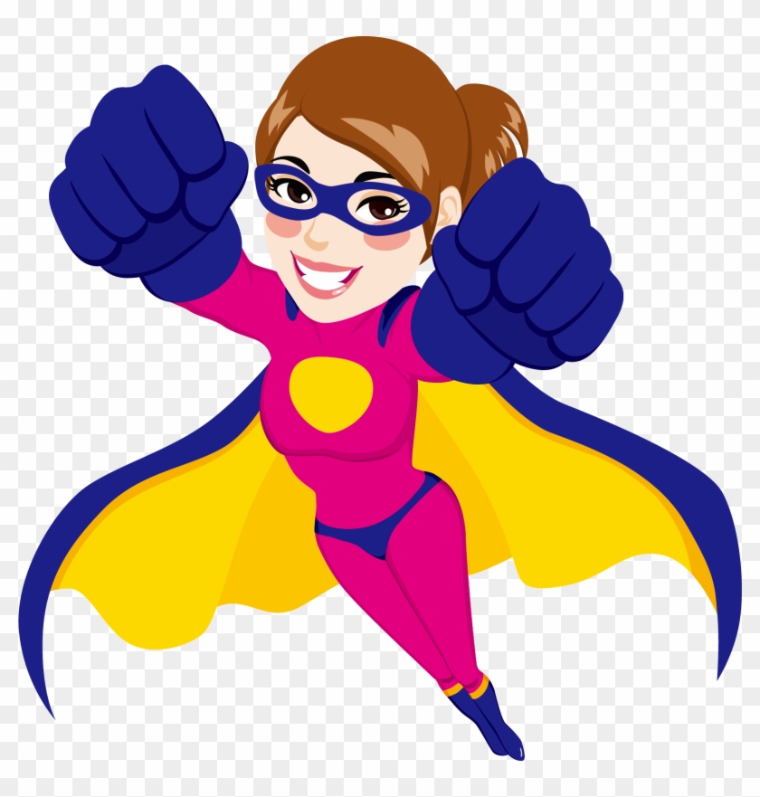 superhero cartoon clipart