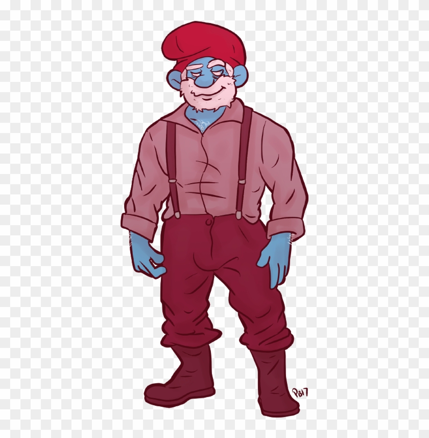 Big Papa Smurf By Smurfwizard On Deviantart - Papa Smurf #849382