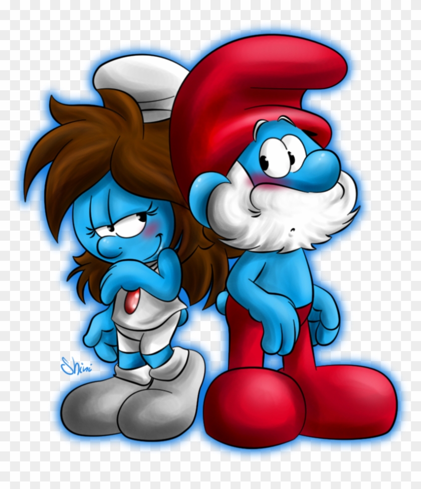 Oh, Hello There~ Who Wants To Join Him Other Than Crazy - Papa Smurf And Mama Smurf #849404