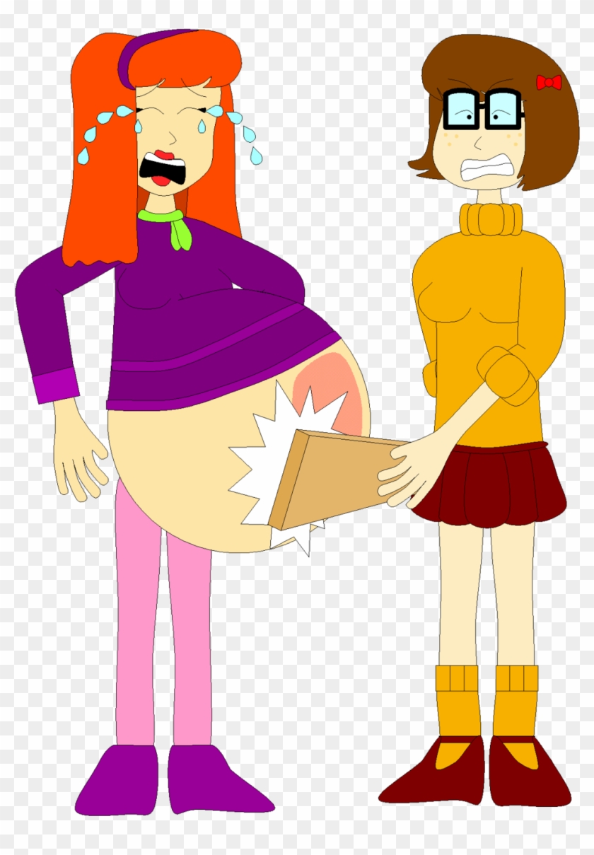 Velma Spanks Daphne's Belly By Angry-signs - Child #849487