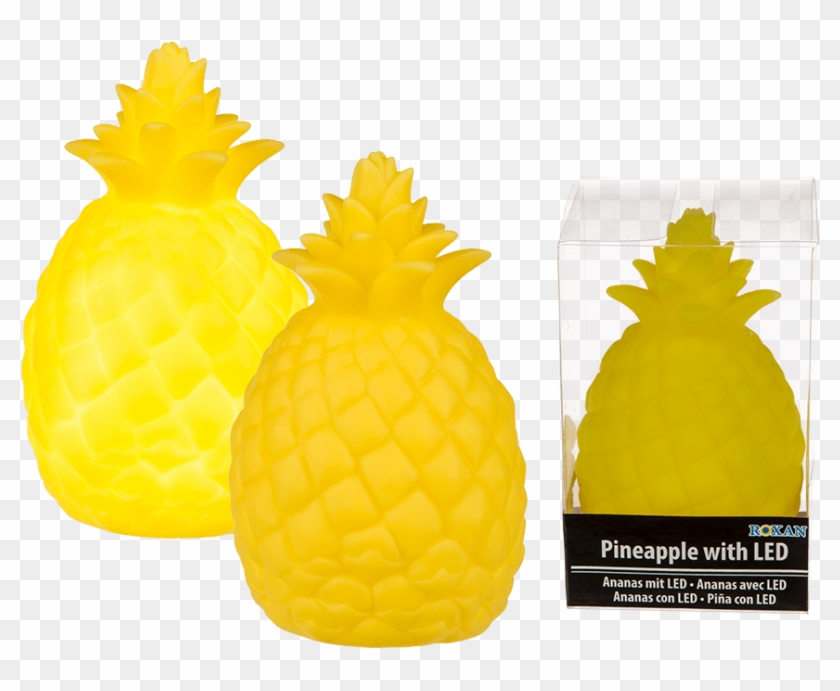 Yellow Plastic Pineapple With White Led Out Of The - Ananas À Led - Petit #849634