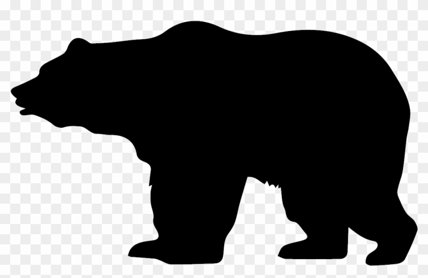 Isbjorn2 - - Grizzly Bear Silhouette #849736