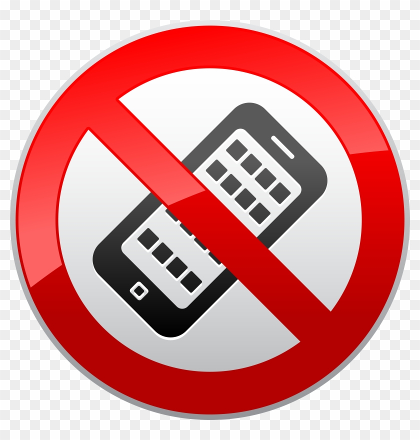 No Activated Mobile Phones Prohibition Sign Png Clipart - Fora Da Area De Cobertura #849754