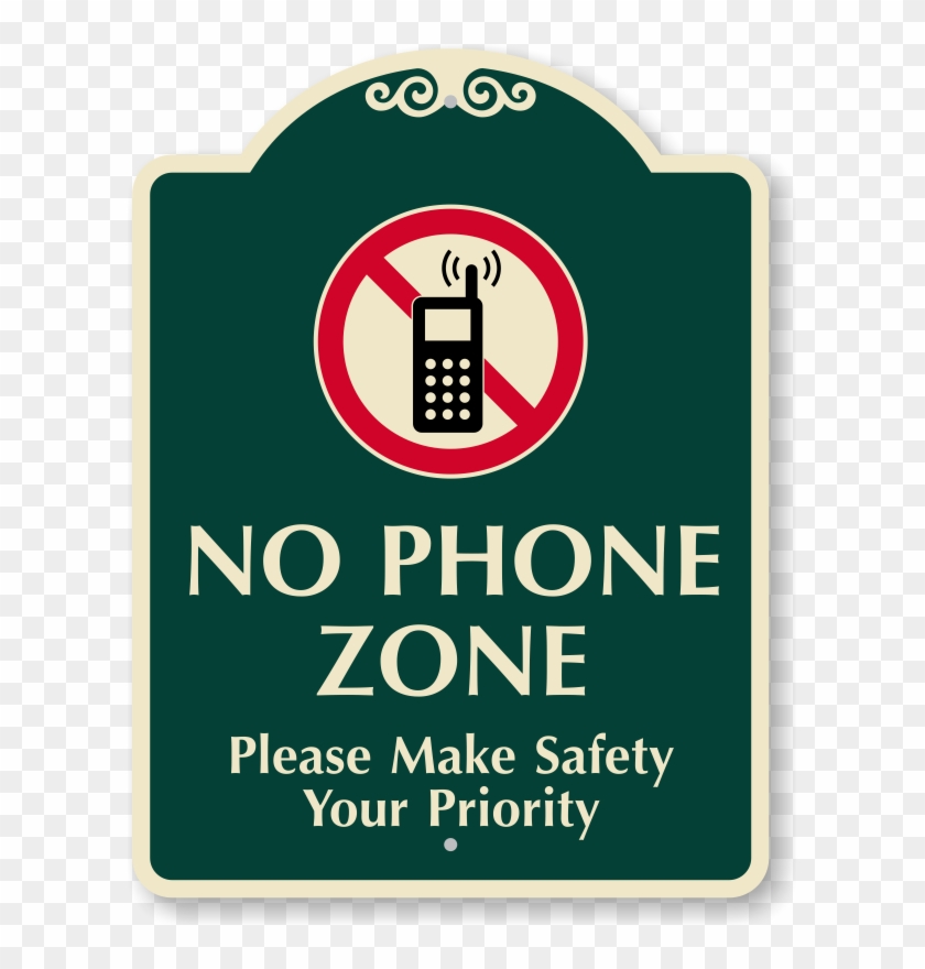 Please Make Safety Your Priority No Cellphone Sign - No Delivery Trucks Sign #849766