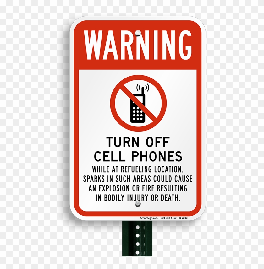 No Cell Phone Sign - Smartsign Drivers No Texting Talking Exceptions Aluminum #849769