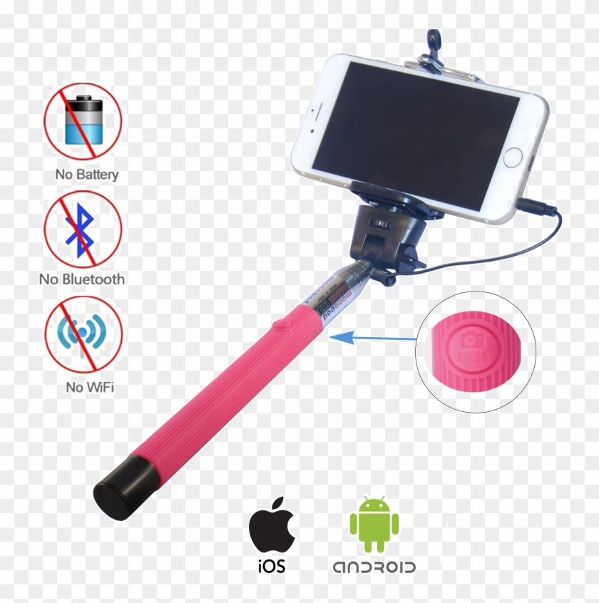 Universal Extendable Selfie Dynasun Z07c Wired Stick - Looq Super Selfie Stick For Iphone 6/6 Plus #849784