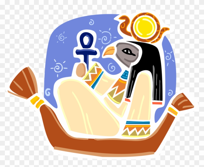 Vector Illustration Of Horus Ancient Egyptian Deity - Deity #849798