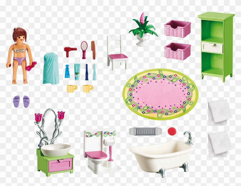 Http - //media - Playmobil - Com/i/playmobil/5307 Product - Playmobil 5307 Vintage Bathroom Doll House #849941
